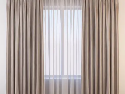 Set 21 Curtains 3D model