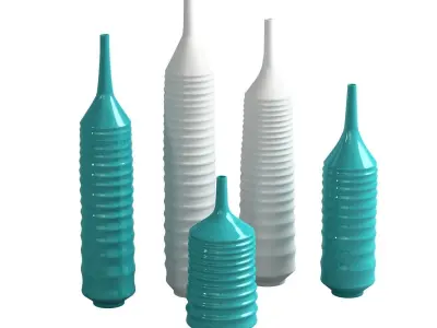 21 Vase Mega Pack Colletion  3D Model Collection