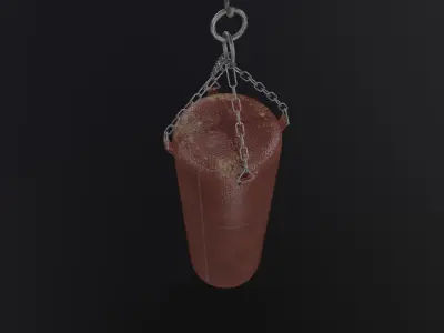 Punching Bag 3D Model Low-poly 3D model