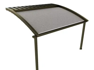 Motorized Pergola 2 bronze patina dark 3D model