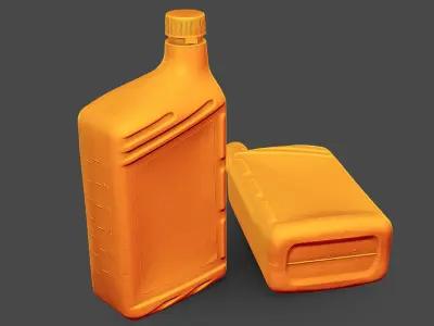 Motor Oil Bottle 3D model purchase