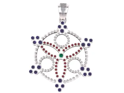 Gemstone Pendant 3D print model