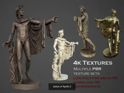 Apollo statues models collection