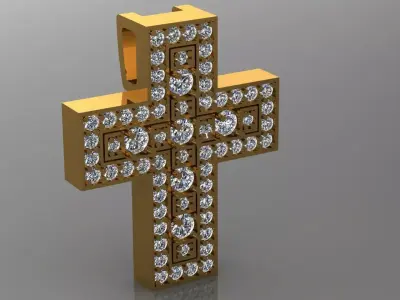 Cross 05 pendant 3D print model
