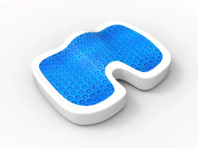 3D Gel Cushion  Seat Low-poly 3D model