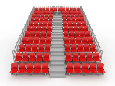 Bleachers 30 3D model