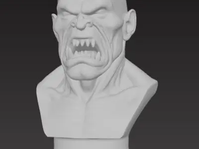 A Cunning Threat Goblin Bust 3D Model 3D print model