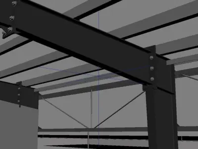 Industrial Building and Warehousing 3D model