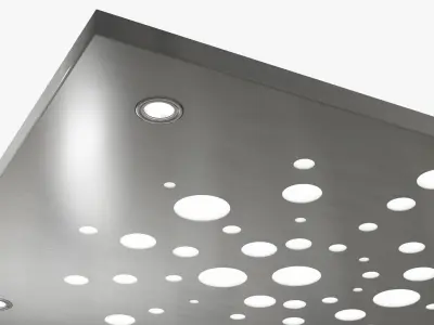 Stainless steel plate Free 3D model