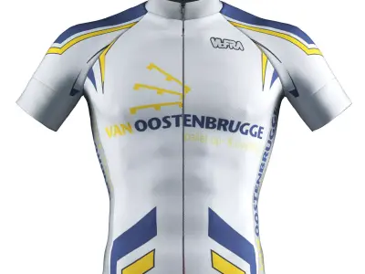 Cyclist bib t shirt  3D model