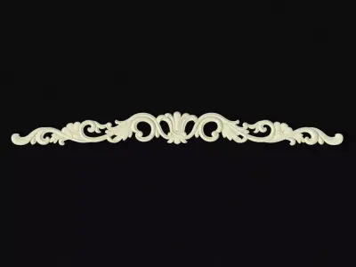 Central decor ornament for furniture 3D model 229
