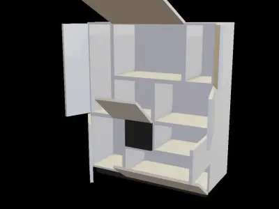 Free Shelf Free low-poly 3D model
