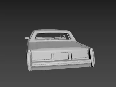 Cadillac FLeetwood Brougham 1983  3D print model