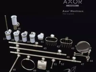 bathroom 3dmax modeling Low-poly 3D model