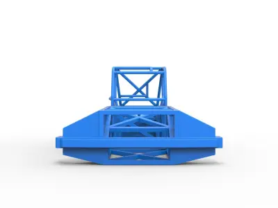 Frame of New Zealand Superstock car Version 3 Scale 1 to 25 3D print model