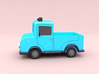 Cartoon Truck Free 3D model