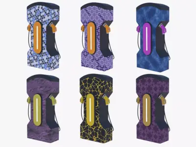 EV chargers PBR II 3D Model Pack