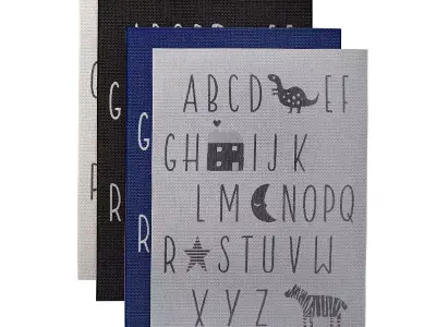 Ragami Letters rug 3D model