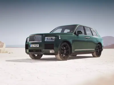 Luxury SUV unbranded 3D model