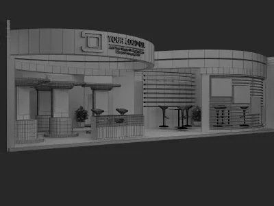 Booth Exhibition Stand a479b 3D model