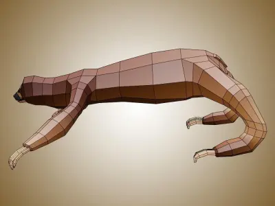 Sloth Low Poly Low-poly 3D model