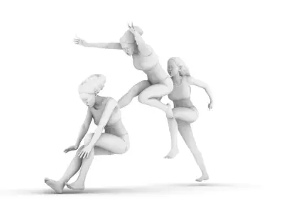 standing long jump 3D print model