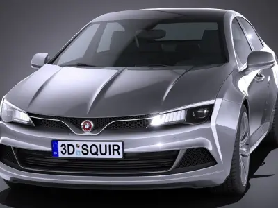 Generic Sedan NN 2017 3D model