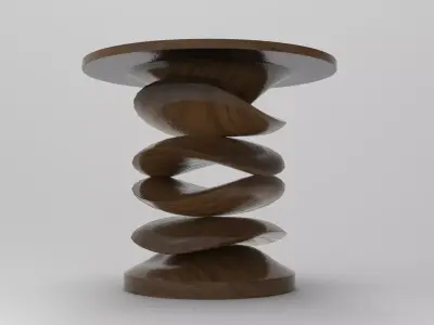 Kuppa Side Table Low-poly 3D model