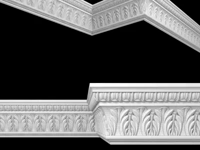 Decor molding 12 Low-poly 3D model