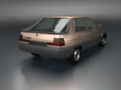 RENAULT 11 OLD CAR  3D model