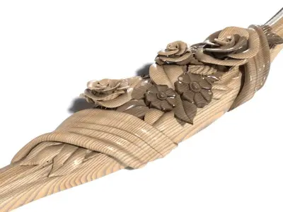 Frame-004 ornate bangle 3D model