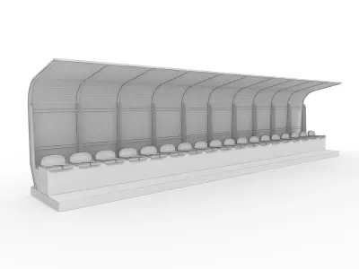 Soccer Bench 10 3D model
