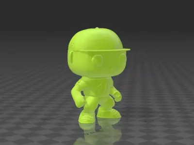 FUNKO POP VALENTINO ROSSI VR46 TSHIRT AND SHORT 3D print model