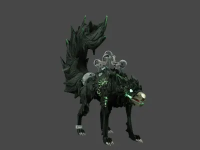 fenrir Low-poly 3D model