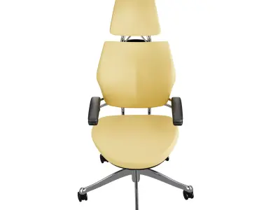 office chair with headrest 3D model