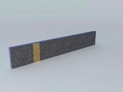 ART 1 bar with stripe Free 3D model