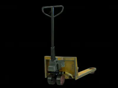Used Pallet jack Low-poly 3D model