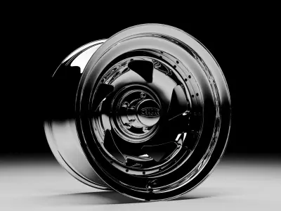 US Wheel 26 Series Chrome Blade 3D model