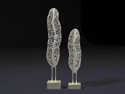 Banana leaf figurines 3D print model