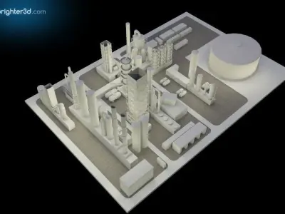 Simple Industry 3D model