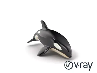 Orca Dynamic Pose Aquatic Design model pack Low-poly 3D model