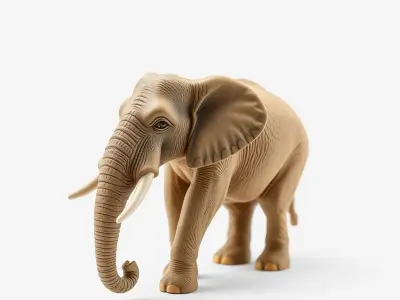 Elephant Model Pack  Detailed D Animal Render Low-poly 3D model
