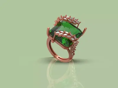 Unique Women Ring - 0037 3D print model