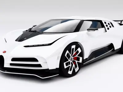 Bugatti Centodieci 2020 Low-poly 3D model purchase