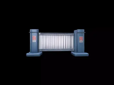 3d Model Metal Crowd Control Barrier 3D model