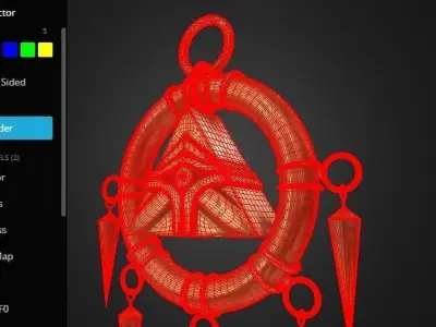 YuGiOh Millennium Ring 3D model