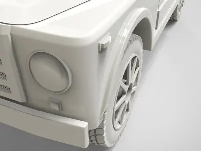 High Poly Car wheel 3D model