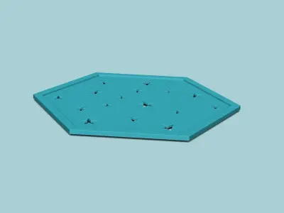 Hexagonal Wall Panel A26 Sky Stars - Interior Design Decoration 3D print model