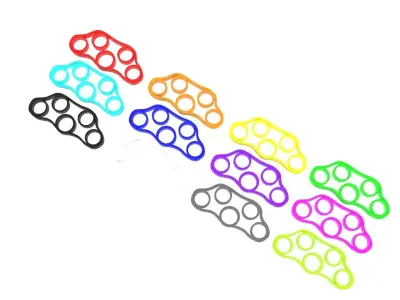 Rubber Finger Grippers Set 3D model