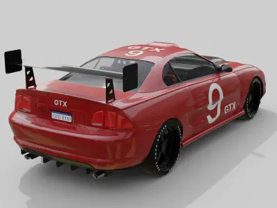Race Car Realistic and Game Ready Asset Low-poly 3D model